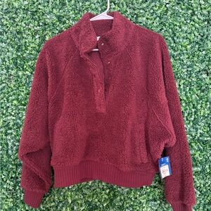 Arizona Jean Company Maroon Fleece Sweatshirt